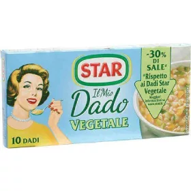   Stargemüsebrühe Würfel -30 % Salz 10 Würfel 100g – Fertigsuppe oder Schnellgericht für schnelle Küche