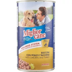   Migliorcane Hühner- und Putenstücke 1,25 kg Dose – Premium Pet Food Complete Nutrition for Pets