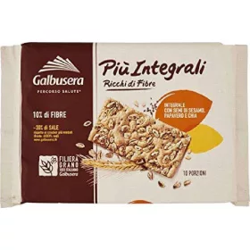   Galbusera Plus Vollkorncracker 380g – Süße oder salzige Snacks für unterwegs und Genussmomente
