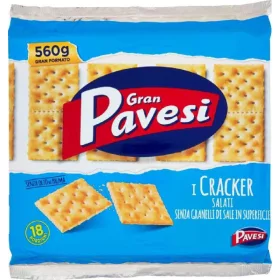   Pavesi Unsaltr Cracker 560g – Süße oder salzige Snacks für unterwegs und Genussmomente