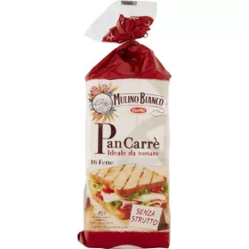   Mulino Bianco 16 Scheiben Brot 285g Premium Flour Bread or Baking Ingredient – Ideal for Baking