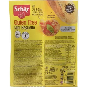   Dr. Schär Mini Duo Baguette 2 x 75 (150 Tage haltbar) Premium Flour Bread or Baking Ingredient – Ideal for Baking