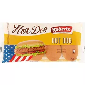   Roberto Hot Dogs 250g Premium Flour Bread or Baking Ingredient – Ideal for Baking