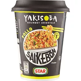   Saikebon Chicken Yakisoba Star 93g – Fertigsuppe oder Schnellgericht für schnelle Küche