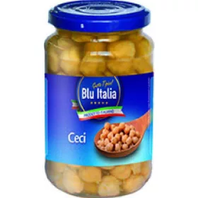   Blue Italy Kichererbsen 370g – Canned Legumes or Vegetables for Salads, Soups and Everyday Cooking