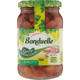   Bonduelle Borlotti-Bohnen 330g – Canned Legumes or Vegetables for Salads, Soups and Everyday Cooking