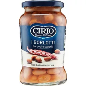   Cirio Borlotti-Bohnen 370g – Canned Legumes or Vegetables for Salads, Soups and Everyday Cooking