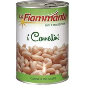   Fiammante Cannellini-Bohnen 400 g – Canned Legumes or Vegetables for Salads, Soups and Everyday Cooking