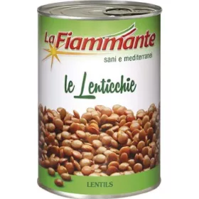   Flammende Linsen 400g – Canned Legumes or Vegetables for Salads, Soups and Everyday Cooking