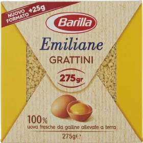   Barilla Egggattinigrießnudeln, 275g Packung – Italienische Pasta oder Reis Zutat für mediterrane Küche