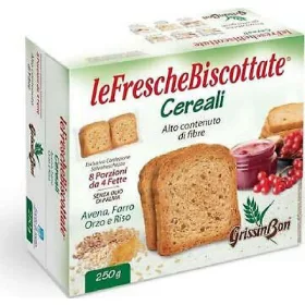   Grissinbon Frisches Knäckebrot mit Getreide 250 g Premium Flour Bread or Baking Ingredient – Ideal for Baking