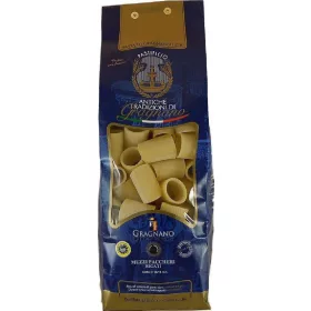   Antiche Tradizionigagnano Mezzi Paccheri Rigati 500g – Italienische Pasta oder Reis Zutat für mediterrane Küche
