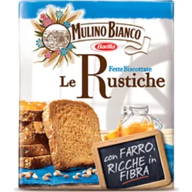   Mulino Bianco Rustikale Scheiben 40 Scheiben 315g – Süße oder salzige Snacks für unterwegs und Genussmomente