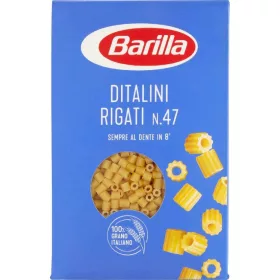   Barilla N47 Ditalini Rigati 500g – Italienische Pasta oder Reis Zutat für mediterrane Küche