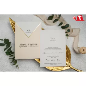 Ekonomik Düğün Davetiyesi 9257 (stk)