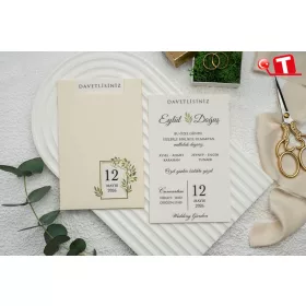 Ekonomik Düğün Davetiyesi 9271 (stk)