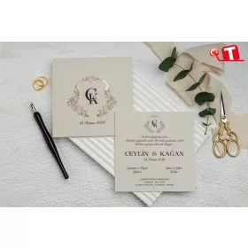 Ekonomik Düğün Davetiyesi 9289 (stk)