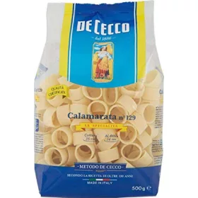   De Cecco Nr. 129 Calamarata 500g – Italienische Pasta oder Reis Zutat für mediterrane Küche