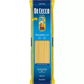   De Cecco Nr. 15 Bucatini 500g – Italienische Pasta oder Reis Zutat für mediterrane Küche