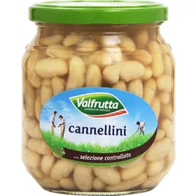   Valfrutta Cannellini-Bohnen 570g – Canned Legumes or Vegetables for Salads, Soups and Everyday Cooking