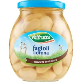   Valfrutta Corona-Bohnen 360g – Canned Legumes or Vegetables for Salads, Soups and Everyday Cooking