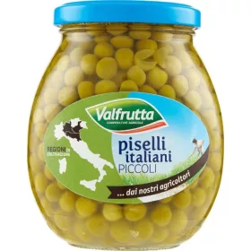   Valfrutta Kleine Erbsen 570g – Canned Legumes or Vegetables for Salads, Soups and Everyday Cooking