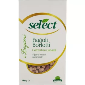   Select Borlotti-Bohnen 400g – Canned Legumes or Vegetables for Salads, Soups and Everyday Cooking