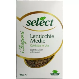   Ausgewählte mittlere Linsen 400g – Canned Legumes or Vegetables for Salads, Soups and Everyday Cooking