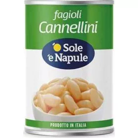   O Sole 'E Napulebohnen Cannellinibohnen 500g – Canned Legumes or Vegetables for Salads, Soups and Everyday Cooking
