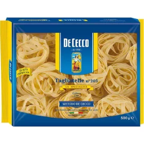   De Cecco Nr. 203 Tagliatelle 500g – Italienische Pasta oder Reis Zutat für mediterrane Küche