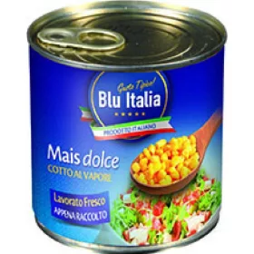   Blue Italy Zuckermais 326g – Canned Legumes or Vegetables for Salads, Soups and Everyday Cooking
