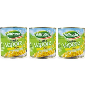  Valfrutta Mais 326g Dosen x 3 Stück – Canned Legumes or Vegetables for Salads, Soups and Everyday Cooking