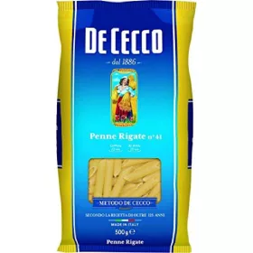  De Cecco Nr. 41 Penne Rigate 500g – Italienische Pasta oder Reis Zutat für mediterrane Küche