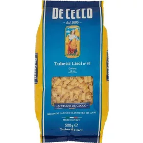   De Cecco Nr. 62 Tuben 500g – Italienische Pasta oder Reis Zutat für mediterrane Küche