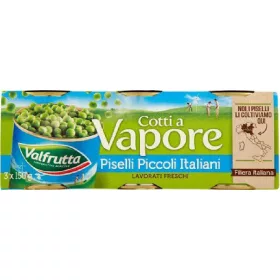   Valfrutta Sehr feine Erbsen 450g – Canned Legumes or Vegetables for Salads, Soups and Everyday Cooking