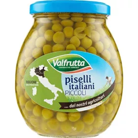   Valfrutta Kleine Erbsen 360g – Canned Legumes or Vegetables for Salads, Soups and Everyday Cooking