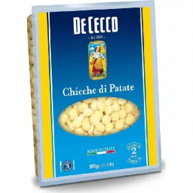   De Cecco Kartoffelchips 500g – Italienische Pasta oder Reis Zutat für mediterrane Küche