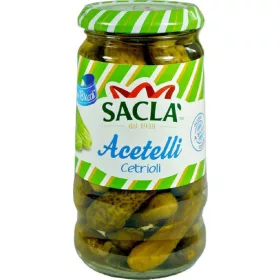   Sacla'gewürzgurken 290g – Canned Legumes or Vegetables for Salads, Soups and Everyday Cooking