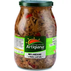   Auberginenfilets von Artigiana Sud, 1 kg – Canned Legumes or Vegetables for Salads, Soups and Everyday Cooking