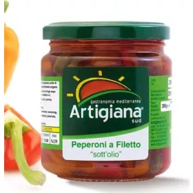   Paprikafilets von Artigiana Sud, 280g – Canned Legumes or Vegetables for Salads, Soups and Everyday Cooking