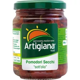   Getrocknete Tomaten in Öl von Artigiana Sud, 280g – Canned Legumes or Vegetables for Salads, Soups and Everyday Cooking