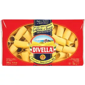   Divella Nr. 80 Spezialität Paccheri 500g – Italienische Pasta oder Reis Zutat für mediterrane Küche