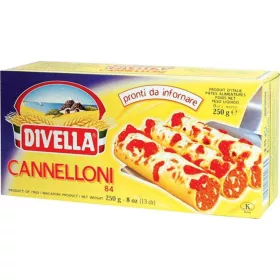   Divella Nr. 84 Spezialität Cannelloni 250g – Italienische Pasta oder Reis Zutat für mediterrane Küche