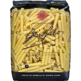   Garofalo Nr. 58 Mezzani-Zigaretten 500g – Italienische Pasta oder Reis Zutat für mediterrane Küche