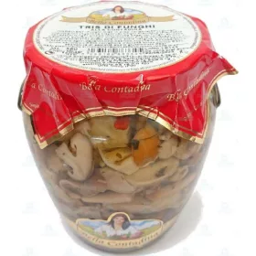   Bella Contadina Pilz-Trio 580g – Canned Legumes or Vegetables for Salads, Soups and Everyday Cooking