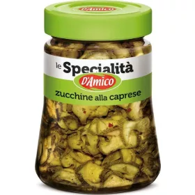   D'Amico Zucchini nach Caprese-Art 280g – Canned Legumes or Vegetables for Salads, Soups and Everyday Cooking