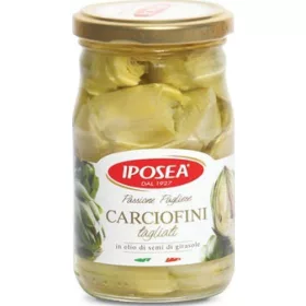   iposeageschnittene Artischocken in Öl 580ml – Canned Legumes or Vegetables for Salads, Soups and Everyday Cooking