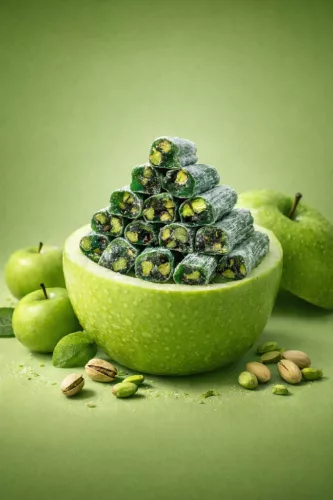 Apfel-Antep-Pistazien-Docht-Lokum 1 kg