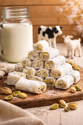 Echter Milch-Docht-Lokum mit Antep-Pistazien 1 kg
