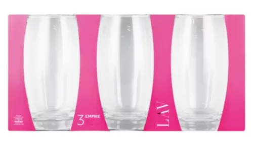 Lav Empire Su Bardağı Seti (3 adet) | Pratik Mutfak Ürünü – Mutfak Araç Gereci – Premium Haushaltsprodukt für Alltag & Pflege